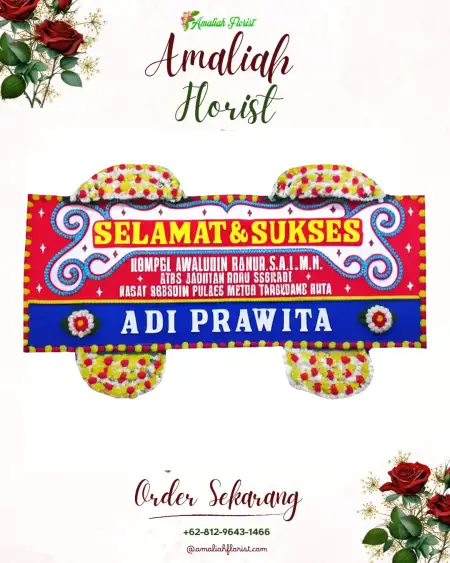 Papan Bunga Ucapan Selamat Danau Sipin